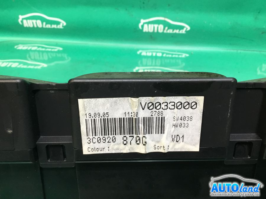 Ceas Bord 3c0920870g Volkswagen PASSAT Variant 3C5 2005