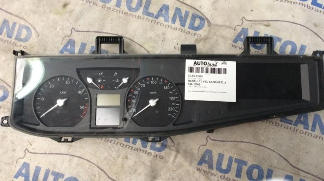 Ceas Bord 8200013676 3.0 DCI V6 + Display Renault VEL SATIS BJ0 2002