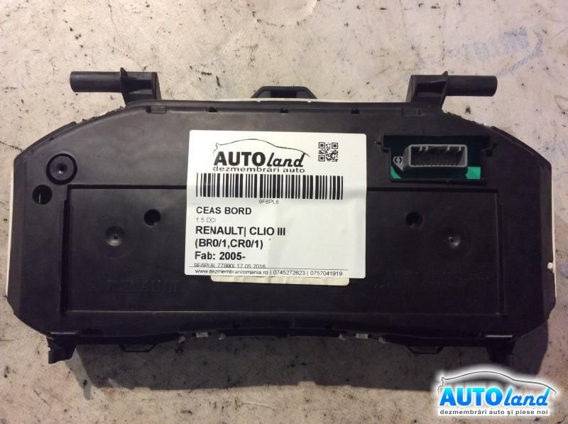 Ceas Bord 8200628775g 1.5 DCI Renault CLIO III BR0/1,CR0/1 2005