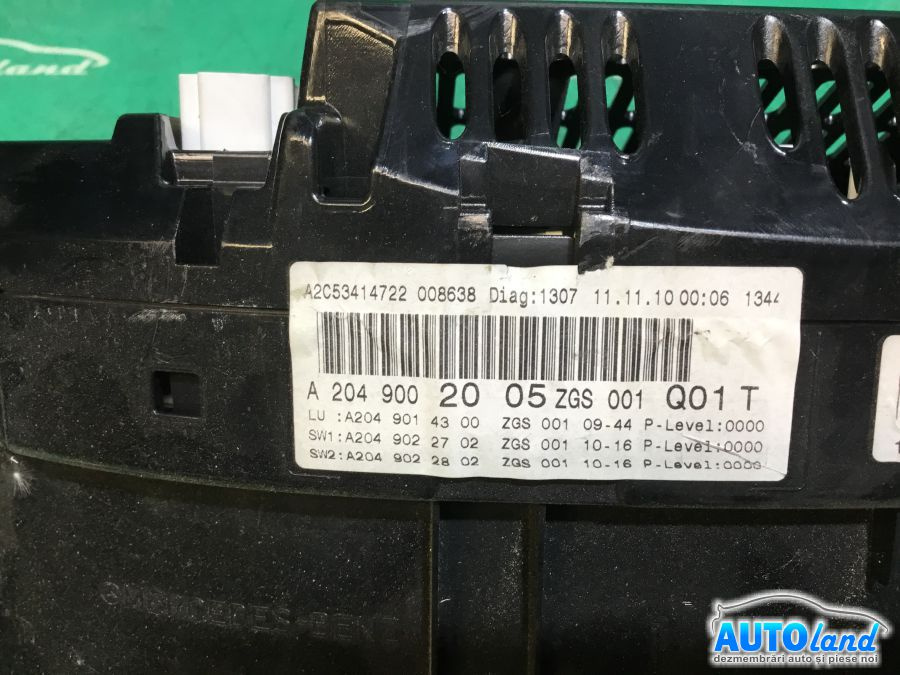 Ceas Bord A2049002005 2.2 CDI Mercedes-Benz C-CLASS W204 2007