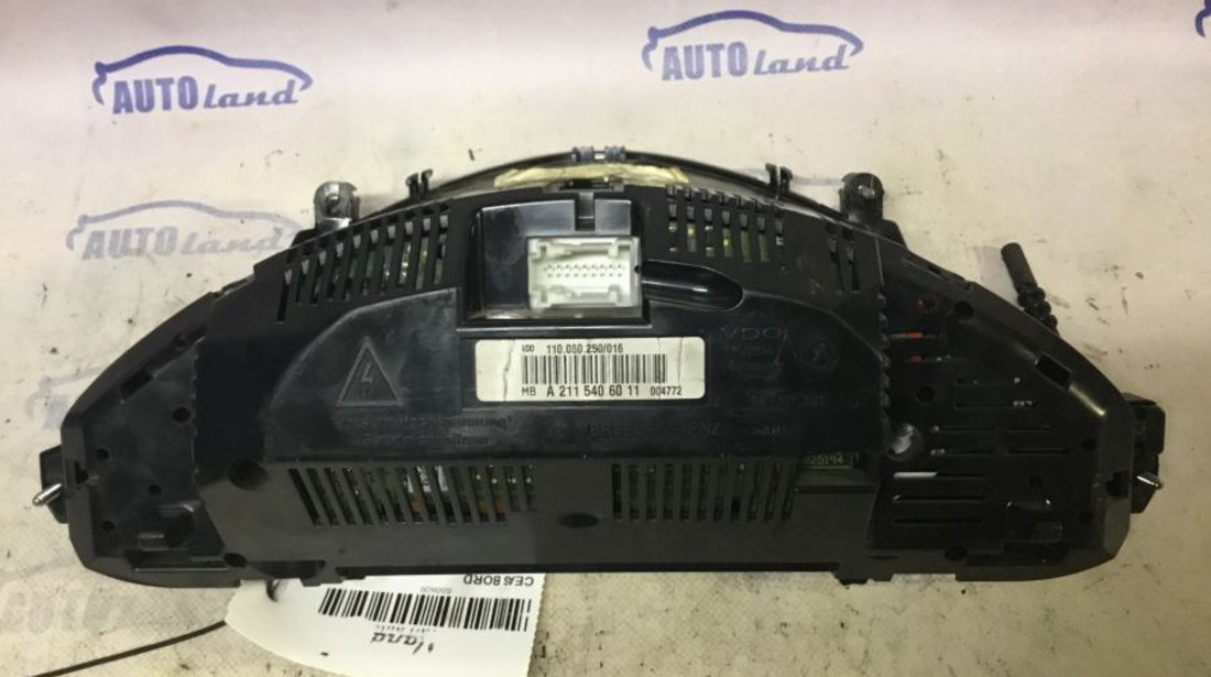 Ceas Bord A2115406011 2.2 CDI Mercedes-Benz E-CLASS W211 2002-2008