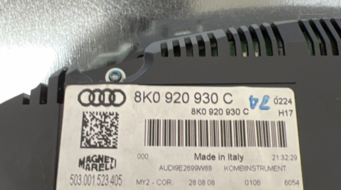 Ceas bord Audi A4 B8 Avant 2.0 TDI DPF Multitronic, 143cp sedan 2010 (8K0920930C)