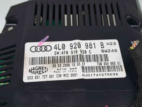 Ceas bord Audi Q7 (4LB) [ Fabr 2006-2014] 4L0920981B