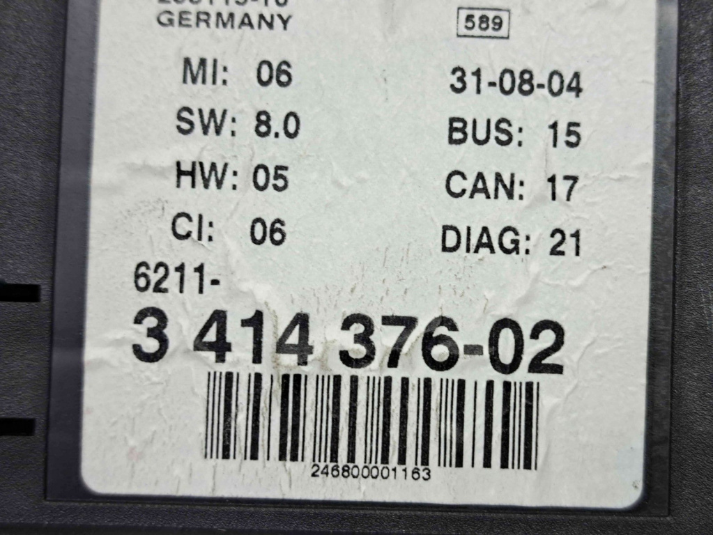 Ceas bord BMW X3 (E83) [Fabr 2003-2009] 3414376-02