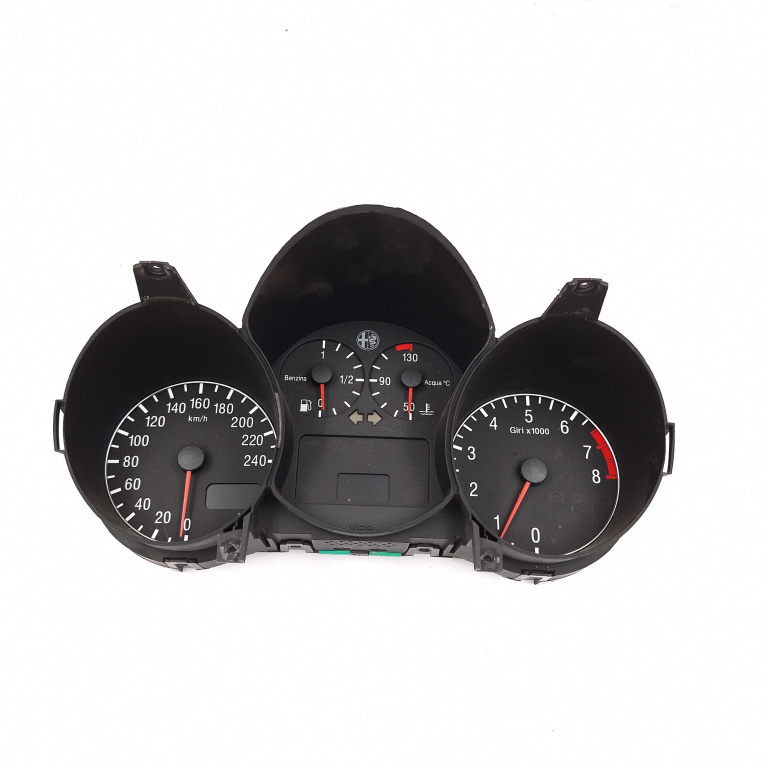 Ceas Bord / Instrument De Bord Alfa Romeo 147 (937) 2000-2010 1.6 16V T.Spark Eco (937Axa1A) Ar 37203 Benzina Anglia - Afisaj Mile Si Km Benzina 110008968002, 735290178, C48612V Vdo
