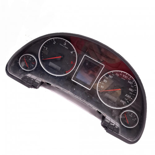 Ceas Bord / Instrument De Bord Audi A4 B7 (8E) 2004-2008 2.5 Tdi Motorina Anglia - Afisaj Mile Si Km...