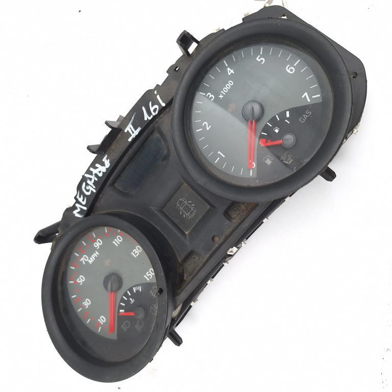 Ceas Bord / Instrument De Bord Benzina,Anglia - Afisaj Mile Si Km Renault MEGANE 2 2002 - 2010 Benzina 8200292051, 2RPF14B115AH, 35110419, RAHA00H8F0, 2RPF10A855AD, REN7E52