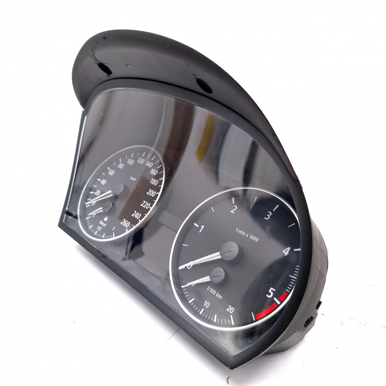 Ceas Bord / Instrument De Bord Bmw 3 (E90, E91, E93, E92) 2005-2013 320 D M47 D20 (204D4) Motorina Europa - Afisaj In Km Motorina 6983487, 698348701, A2C53113047, A2C53144918, 618001362, 14369510, Ik698343701S, 1042004 Siemens Vdo