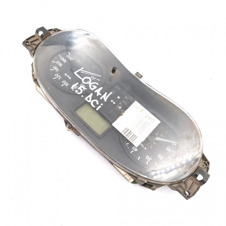 Ceas Bord / Instrument De Bord Dacia Logan (Ls) 2004-2012 1.5 Dci (Ls04) K9K 892 Motorina Europa - Afisaj In Km Motorina 216775001, 21677500-1