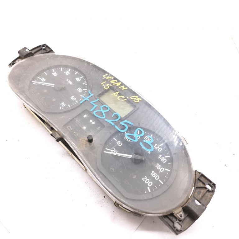 Ceas Bord / Instrument De Bord Dacia Logan (Ls) 2004-2012 1.5 Dci (Ls04) K9K 892 Motorina Europa - Afisaj In Km Motorina 216775001, 216720407, 21672040-7