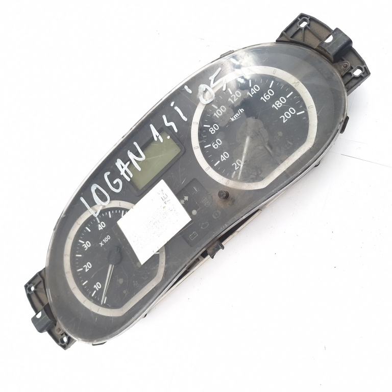 Ceas Bord / Instrument De Bord Dacia Logan (Ls) 2004-2012 1.4 (Lsoa, Lsoc, Lsoe, Lsog) K7J 710 Benzina Europa - Afisaj In Km Benzina 216720407, 8200577739