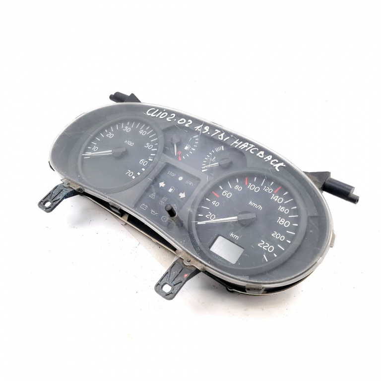 Ceas Bord / Instrument De Bord Europa - Afisaj In Km,motorina Renault CLIO 2 / SYMBOL 1 1998 - 2008 Motorina 216501761, 216589083, 21650176-1, REN7E26, NS01911