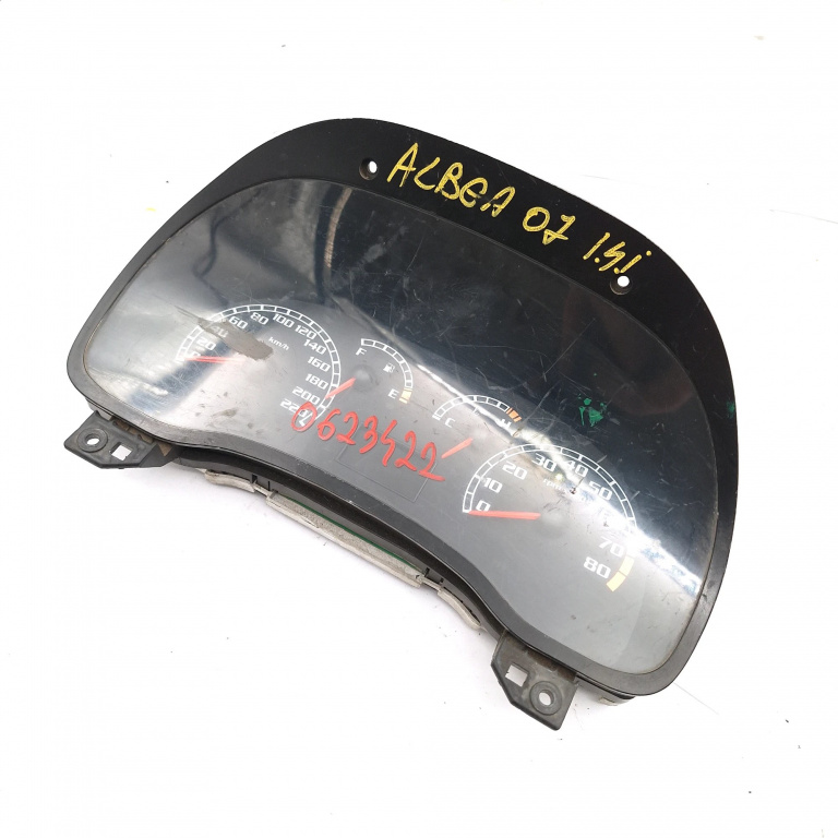 Ceas Bord / Instrument De Bord Fiat Albea (172, 178) 1996-2012 1.4 Benzina Europa - Afisaj In Km Benzina 503000753400, 51737367, 4Eynbvm2H Magneti Marelli
