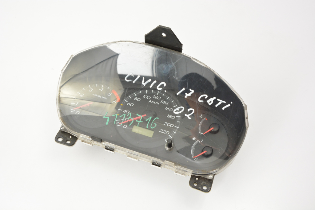 Ceas Bord / Instrument De Bord Honda Civic 7 2000-2005 1.7 Ctdi Motorina Europa - Afisaj In Km Hr0287069, 00058652