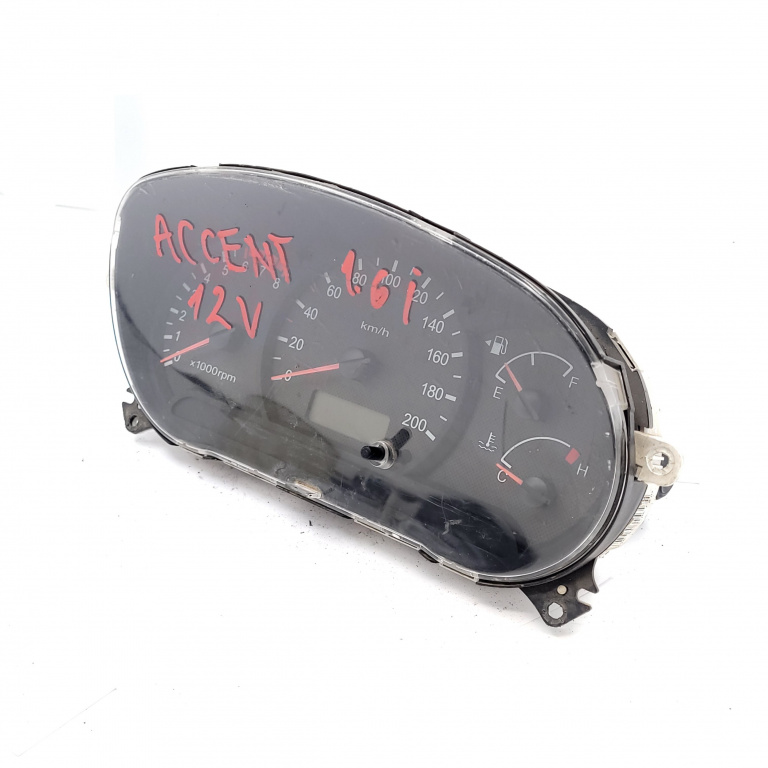 Ceas Bord / Instrument De Bord Hyundai Accent 2 (Lc) 1999-2005 1.3 G4Ea Benzina Europa - Afisaj In Km Benzina 9400325670, 030606105, 94003-25670