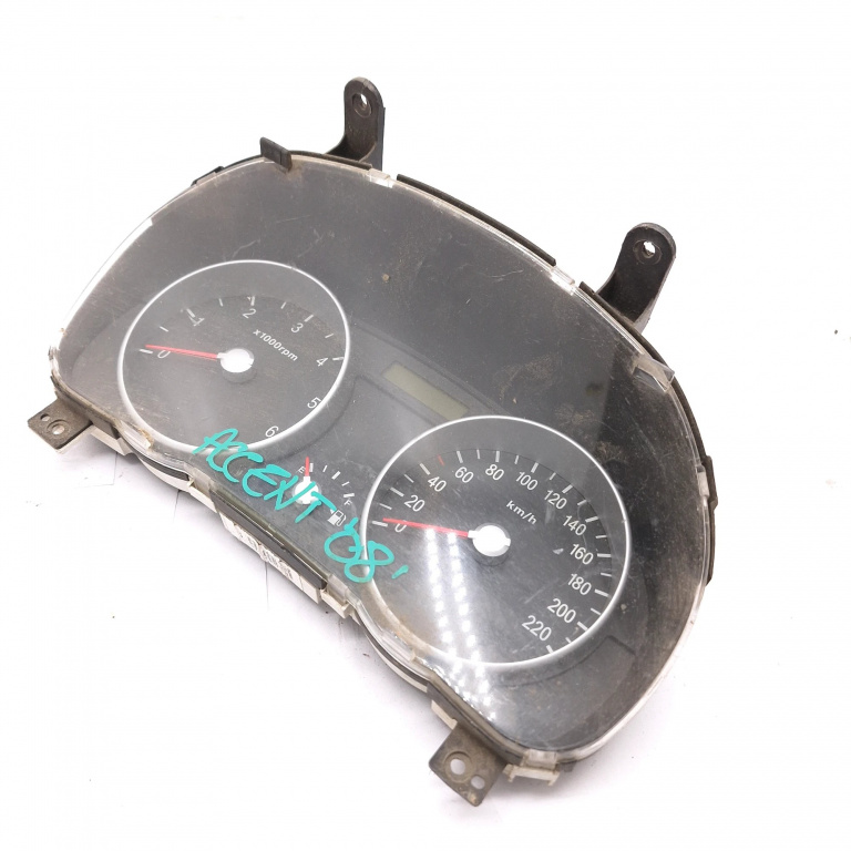 Ceas Bord / Instrument De Bord Hyundai Accent 3 (Mc) 2005-2010 Europa - Afisaj In Km Motorina 9593519