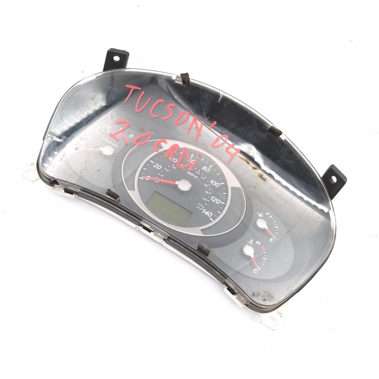 Ceas Bord / Instrument De Bord Hyundai Tucson (Jm) 2004-2010 2.0 Crdi D4Ea Motorina Anglia - Afisaj Mile Si Km Motorina 940112E080, 200497100Hc164
