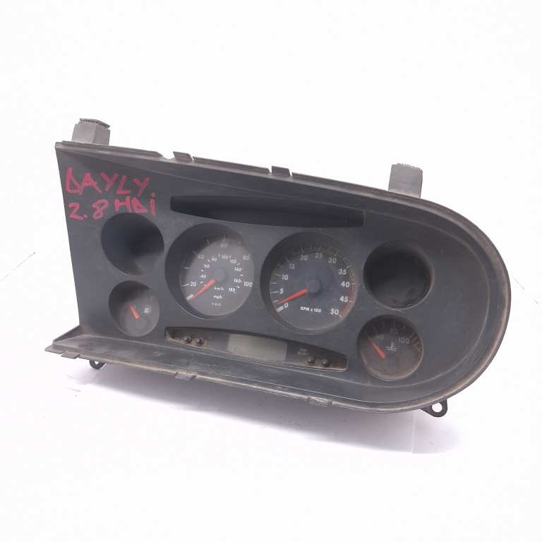 Ceas Bord / Instrument De Bord Iveco Daily 3 1997-2006 2.8 D 8140.23. Motorina Anglia - Afisaj Mile Si Km Motorina 504008192, 155160100301, 000000199062, E1021560, 021560 Vdo