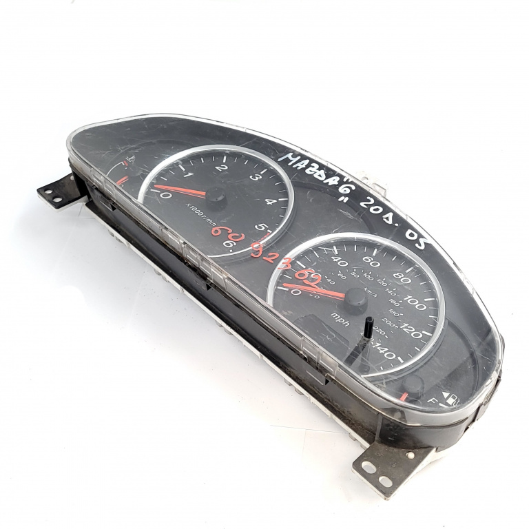Ceas Bord / Instrument De Bord Mazda 6 (Gg) 2002-2008 Anglia - Afisaj Mile Si Km Motorina