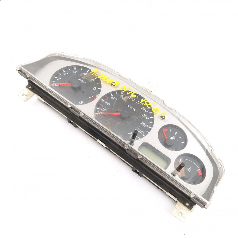 Ceas Bord / Instrument De Bord Nissan Almera Mk 2 (N16) 2000-2006 1.5 Benzina Europa - Afisaj In Km Benzina 3B208, 3H004, Pc0003, Ee004, 30552