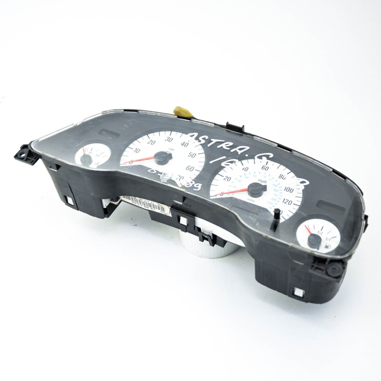 Ceas Bord / Instrument De Bord Opel Astra G 1998-2009 1.6 Benzina Anglia - Afisaj Mile Si Km 13117301Bx