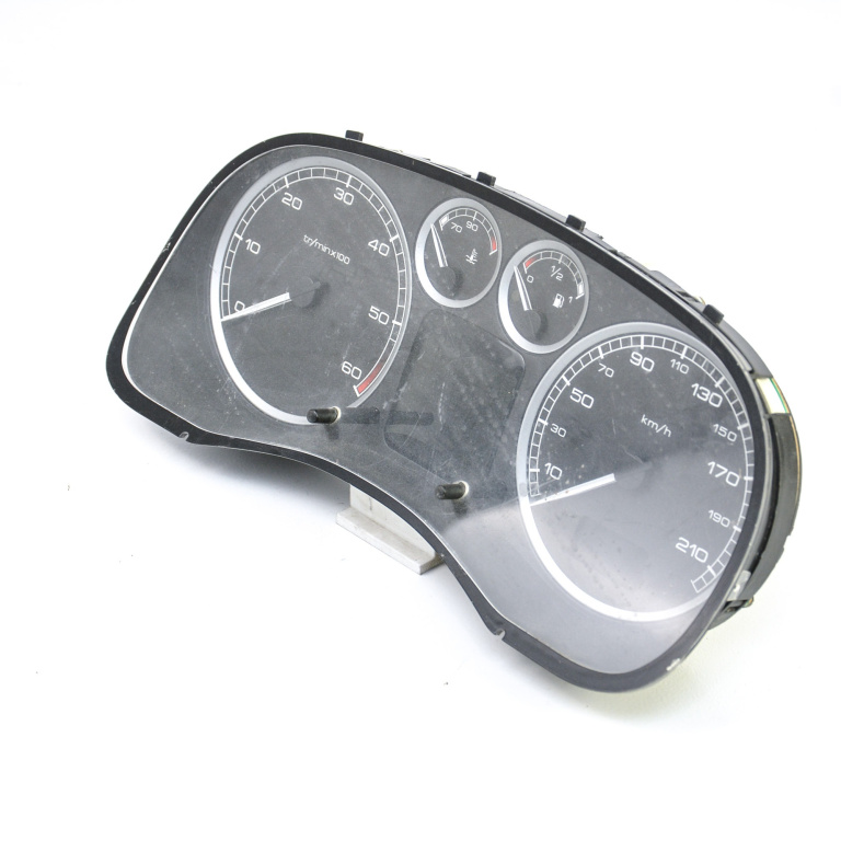 Ceas Bord / Instrument De Bord Peugeot 307 2001-2008 Europa - Afisaj In Km Benzina P9651299680C, 9651299680C Sagem