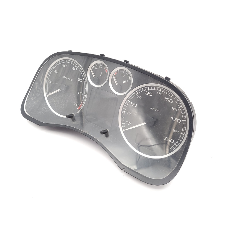 Ceas Bord / Instrument De Bord Peugeot 307 2001-2008 1.6 16V Nfu (Tu5Jp4) Benzina Europa - Afisaj In Km Benzina 9647538280, 0215900658, 216518625, 21651862-5, 216747755, 21674775-5, Ns5113142, Ns5113142-D, Ns5113142-D 636-2, Enhc02, Bh2805, 2Cma51L,