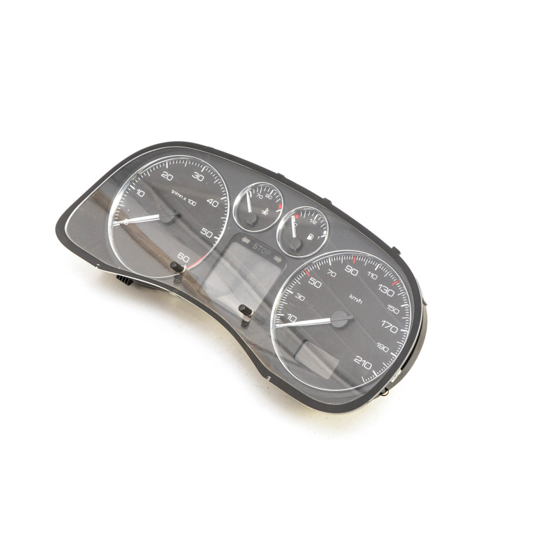 Ceas Bord / Instrument De Bord Peugeot 307 2001-2008 1.6 Hdi 110 9Hz (Dv6Ted4) Motorina Europa - Afisaj In Km Motorina P9654485280