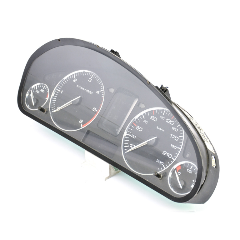 Ceas Bord / Instrument De Bord Peugeot 407 2004-2011 1.6 Hdi 110 9Hz (Dv6Ted4) Motorina Europa - Afisaj In Km Motorina 9646465480 Siemens Vdo