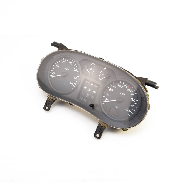 Ceas Bord / Instrument De Bord Renault Clio 2 / Symbol 1 1998-2008 1.2 16V (Bb05, Bb0W, Bb11, Bb27, Bb2T, Bb2U, Bb2V, Cb05...) D4F 712 Benzina Europa - Afisaj In Km Benzina P8200261119