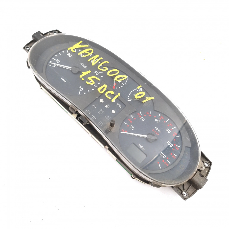 Ceas Bord / Instrument De Bord Renault Kangoo (Kc) 1997-2007 1.5 Dci K9K 714 Motorina Anglia - Afisaj Mile Si Km Motorina P8200095394, 216879254, 216501761, 21668384, Ns07822446