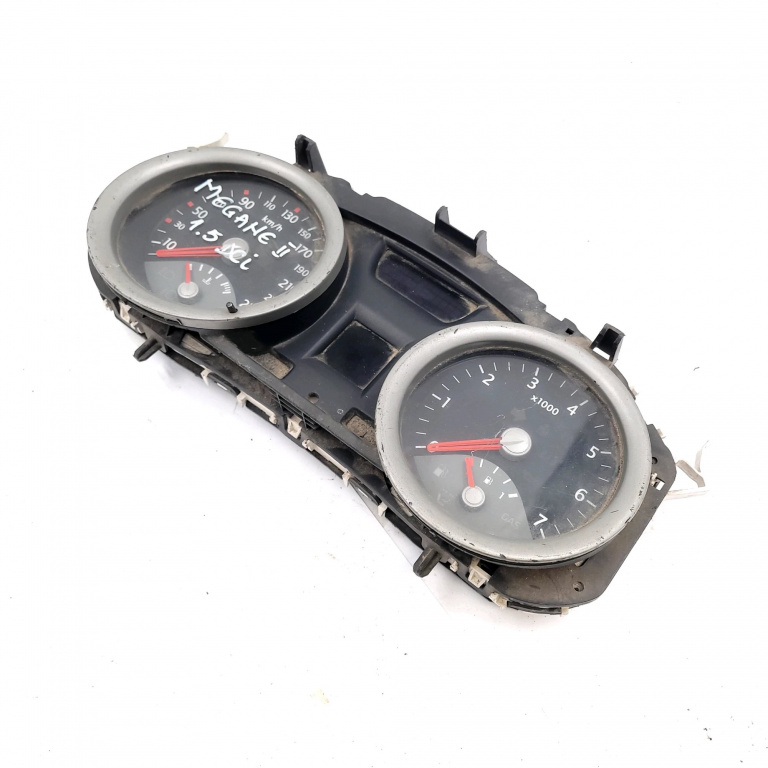 Ceas Bord / Instrument De Bord Renault Megane 2 2002-2010 1.5 Dci K9K 724 Motorina Europa - Afisaj In Km Motorina 2Rpf10A855Ad, Pa2Rpf14B115Cl, 8200364015, 2Rpf-10A855-Ad, 35110419, Pebc064843 Visteon