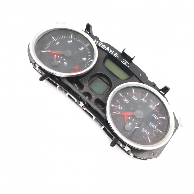 Ceas Bord / Instrument De Bord Renault Megane 2 2002-2010 Anglia - Afisaj Mile Si Km 8200720315K, 4Kcd027697, Vp5Rpf14B115Bp, 3110419
