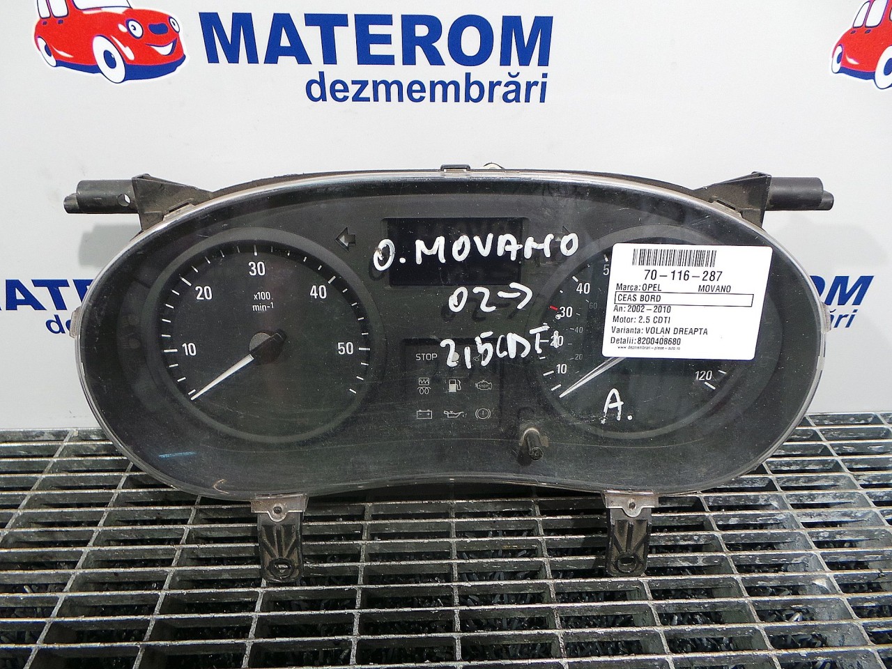 CEAS BORD OPEL MOVANO 2.5 CDTI - (2003 2010)