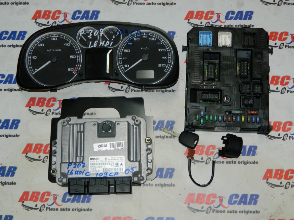 Ceas bord Peugeot 307 1.6 HDI cod: 9647538480