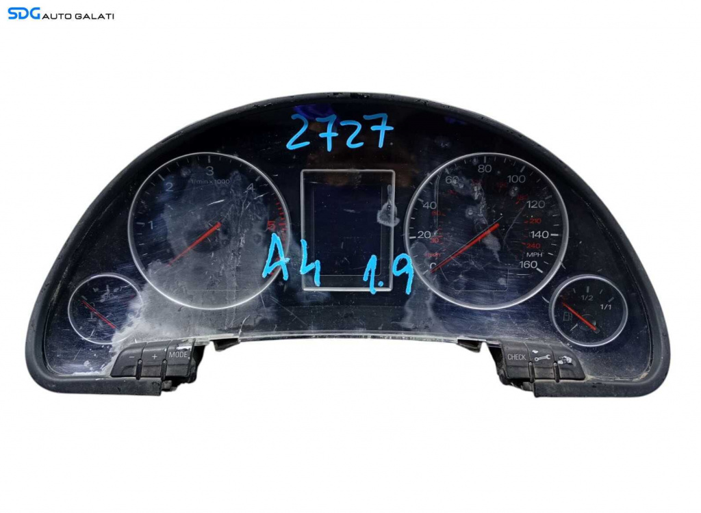 Ceas Ceasuri Bord cu Maxidot Audi A4 B6 1.9 2.5 TDI 2001 - 2005 Cod 8E0920950J 0263626037 [2727]
