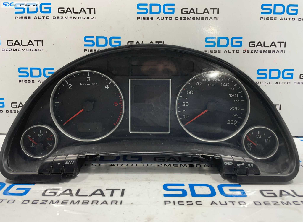Ceas Ceasuri Cluster Instrumente Bord Audi A4 B7 2.5 TDI 2004 - 2008 Cod 0263626191 04332413000106 [L4194] [L4196]