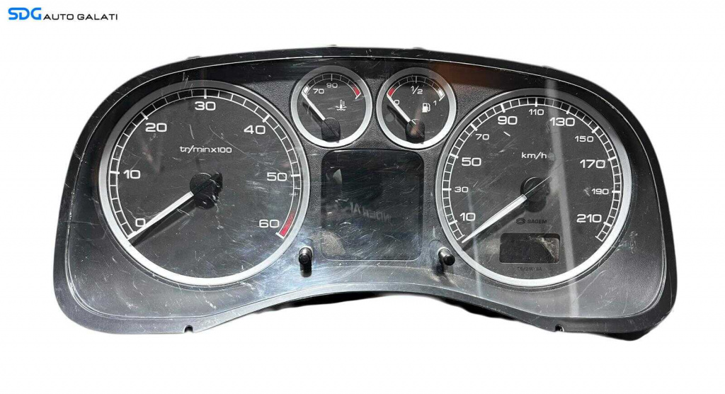 Ceas Ceasuri Cluster Instrumente Bord cu Display Peugeot 307 2001 - 2007 Cod Cod P965129680C 965129680C [LC0560]