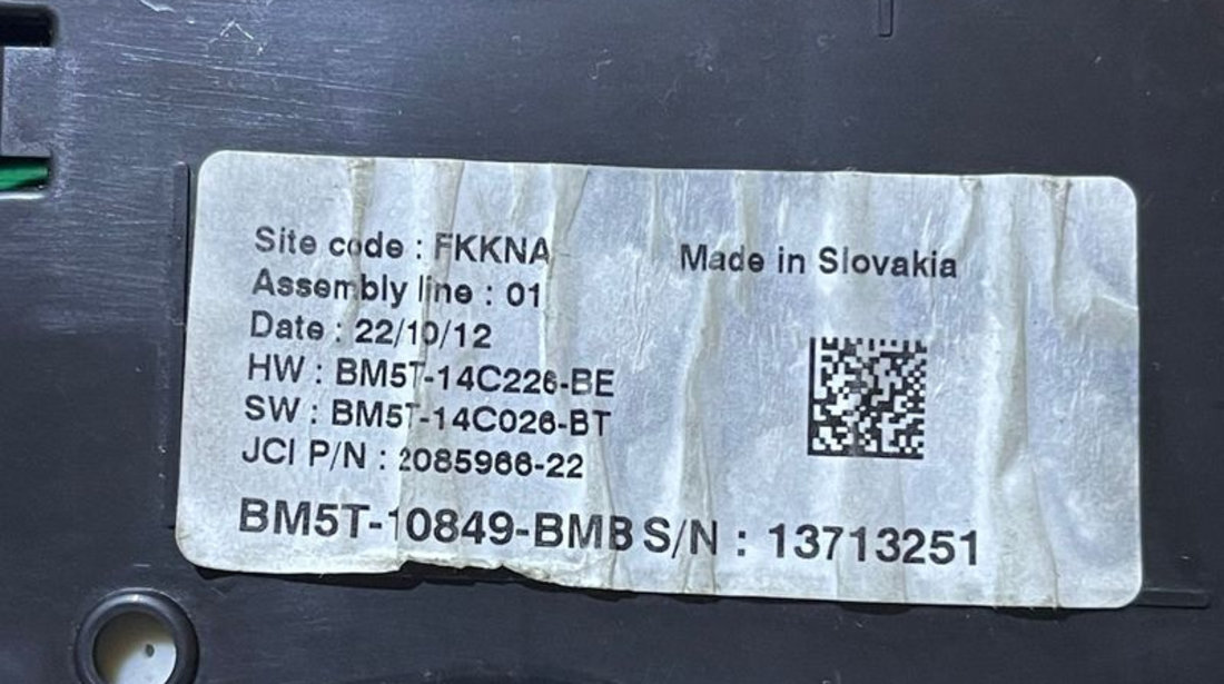 Ceas Ceasuri Cluster Instrumente Bord Maxidot Ford Focus 3 2010 - 2018 Cod BM5T-10849-BMB [2850]