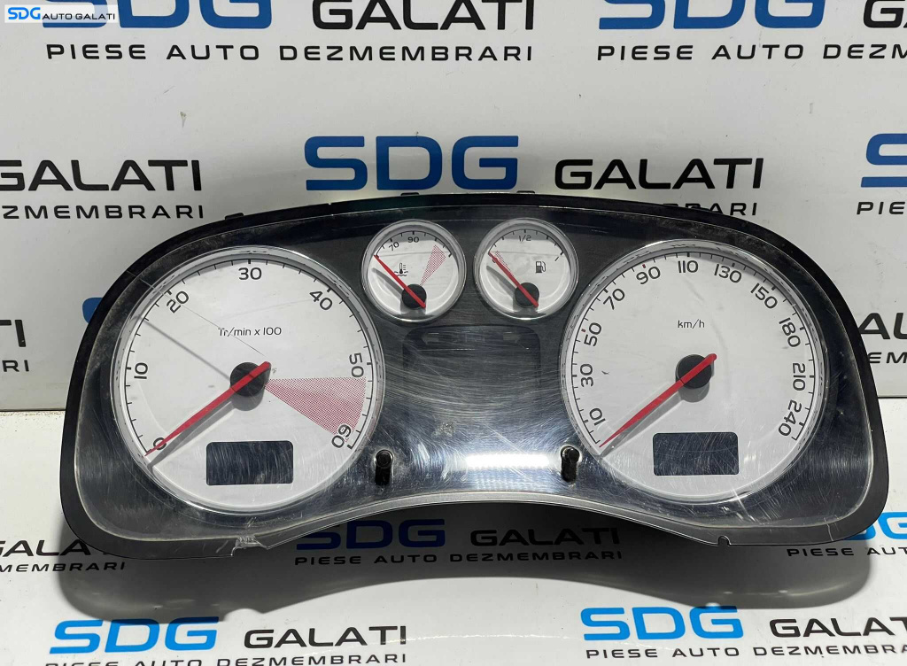 Ceas Ceasuri Cluster Instrumente Bord Peugeot 307 1.6 Benzina 2001 - 2007 Cod 9661323180 [L2915]