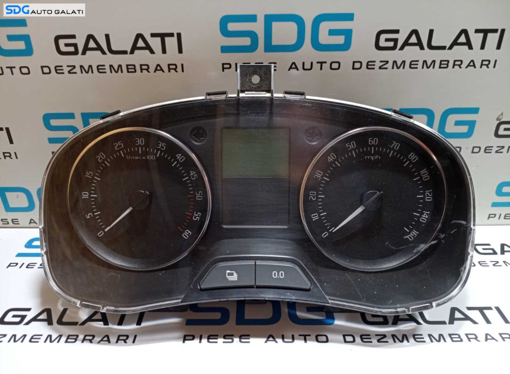 Ceas Ceasuri Cluster Instrumente Bord Skoda Fabia 2 Diesel 2007 - 2014 Cod 5J0920911K [M6357]