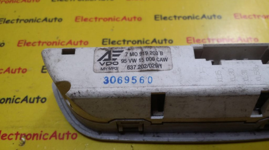 Ceas Digital VW, 7M0919203B, 95VW15000CAW, 637202