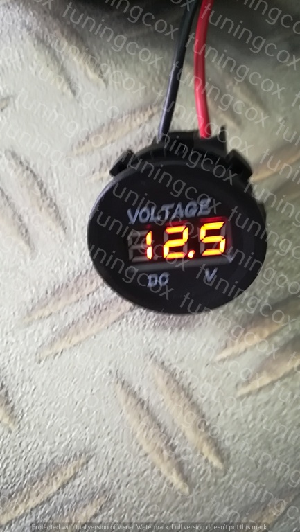 Ceas indicator digital de incarcare baterie 6v , 12v , 24v