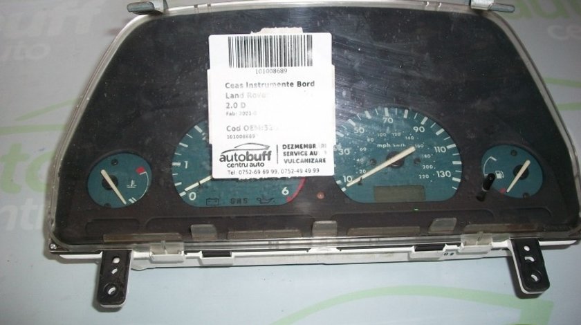 Ceas Instrumente Bord Land Rover Freelander (1996-2006) 2.0 D 52010468A
