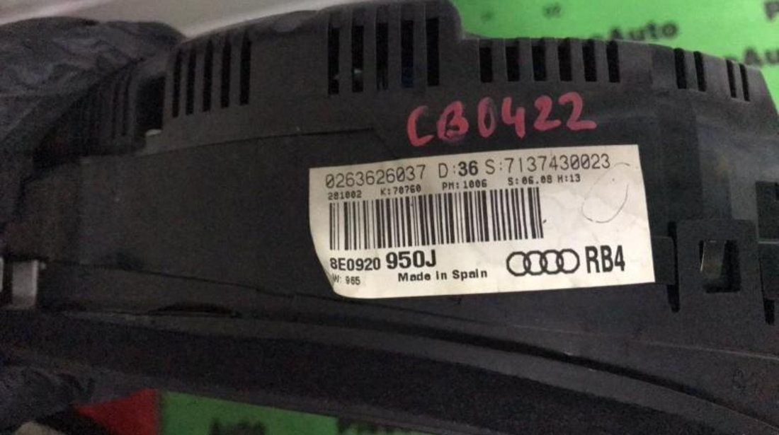 Ceasuri bord Audi A4 (2001-2004) [8E2, B6] 8e0920950j