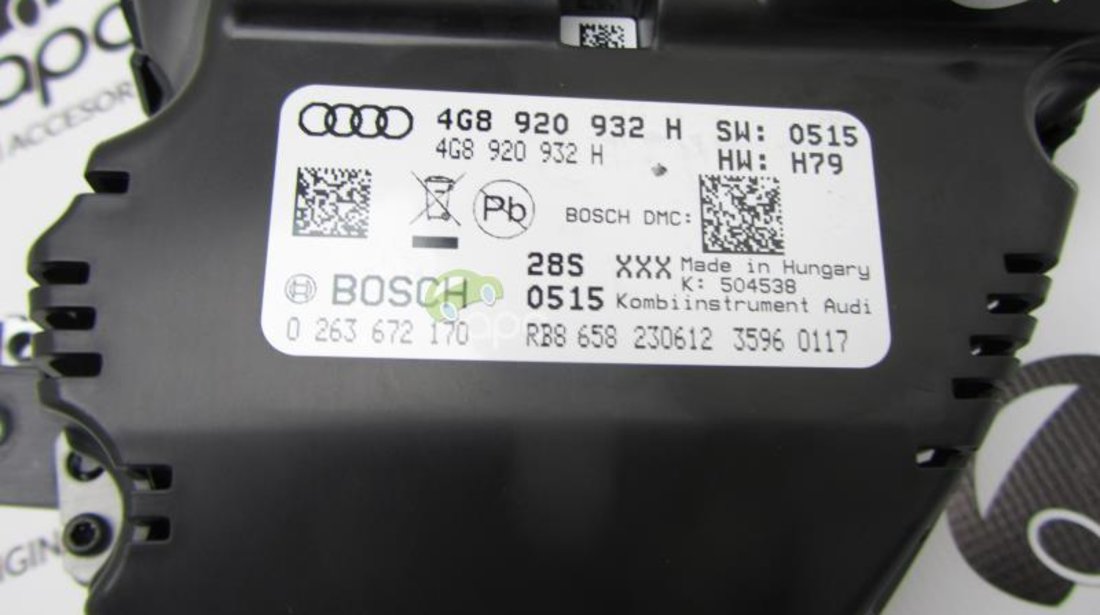 CEASURI BORD AUDI A6 4G C7 / A7 Diesel COD 4G8920932H - distronic - nightvision