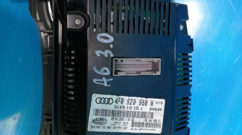 Ceasuri bord Audi A6 C6 3.0 TDI 4F0910930A, 4F0920980M
