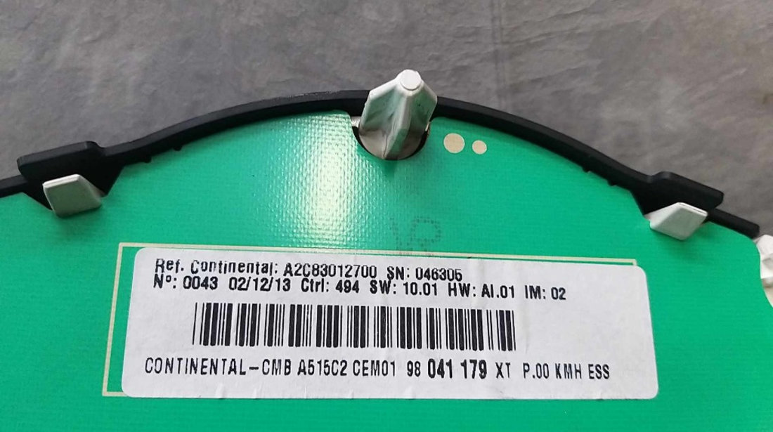 Ceasuri bord benzina citroen c3 2 98041179xt