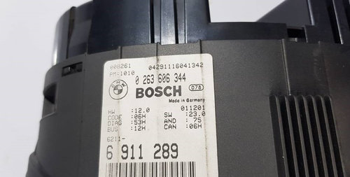 Ceasuri bord BMW E46 6911 289 / 6911289 / 0 263 606 344 / 02636063446911 289 / 6911289 / 0 263 606 3...