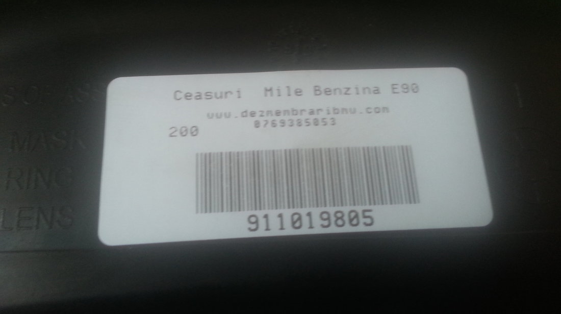 ceasuri bord bmw e90 e91 benzina in mile cod 911019805